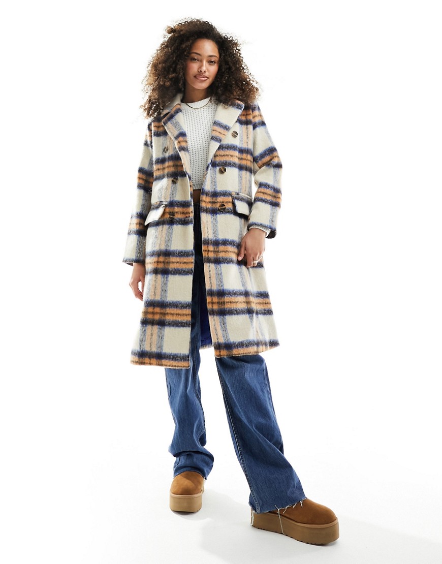 Qed London - Lady Coat in Multicolor at Asos GOOFASH