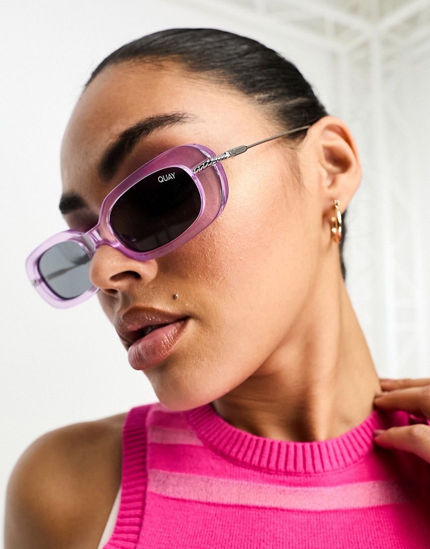 Quay Womens Sunglasses Purple from Asos GOOFASH