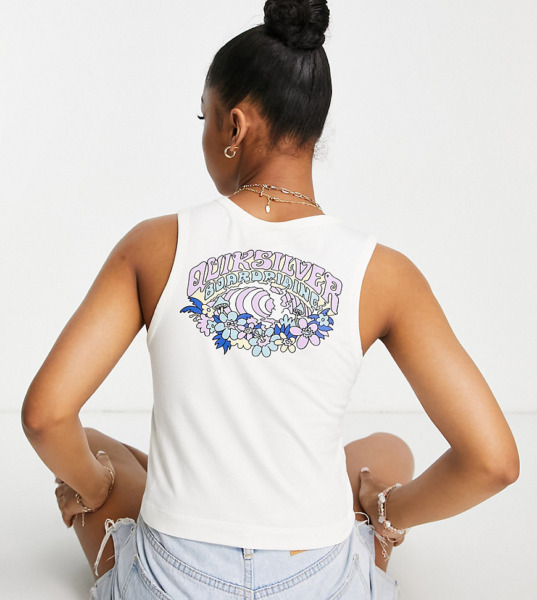 Quiksilver - Tank Top in White for Woman by Asos GOOFASH