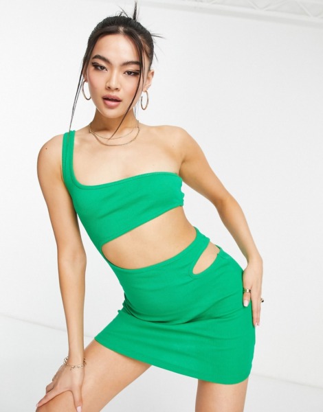 Rebellious Fashion Green Dress - Asos GOOFASH