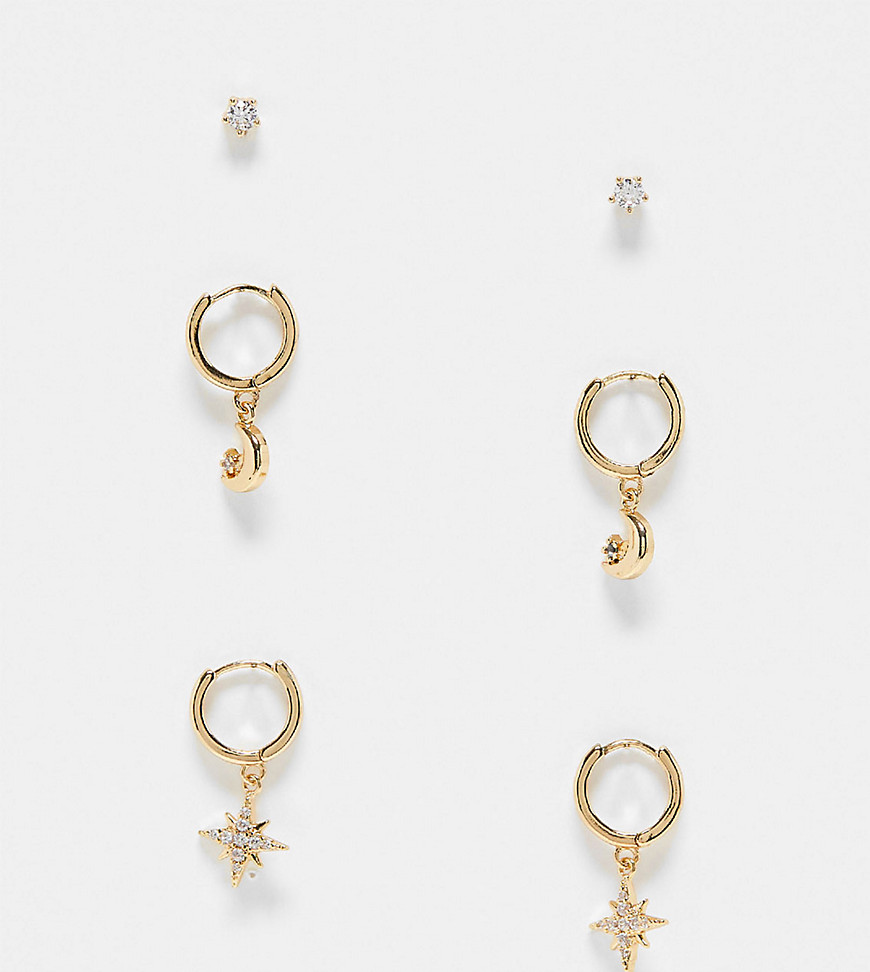 Reclaimed Vintage Earrings Gold Asos Women GOOFASH