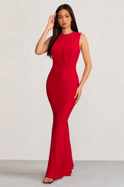 Red - Maxi Dress - Woman - Club L London GOOFASH