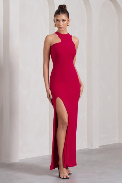 Red Maxi Dress for Woman from Club L London GOOFASH