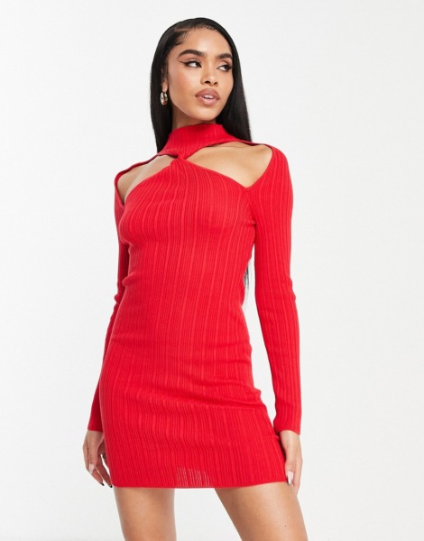 Red Mini Dress Woman - Asos GOOFASH