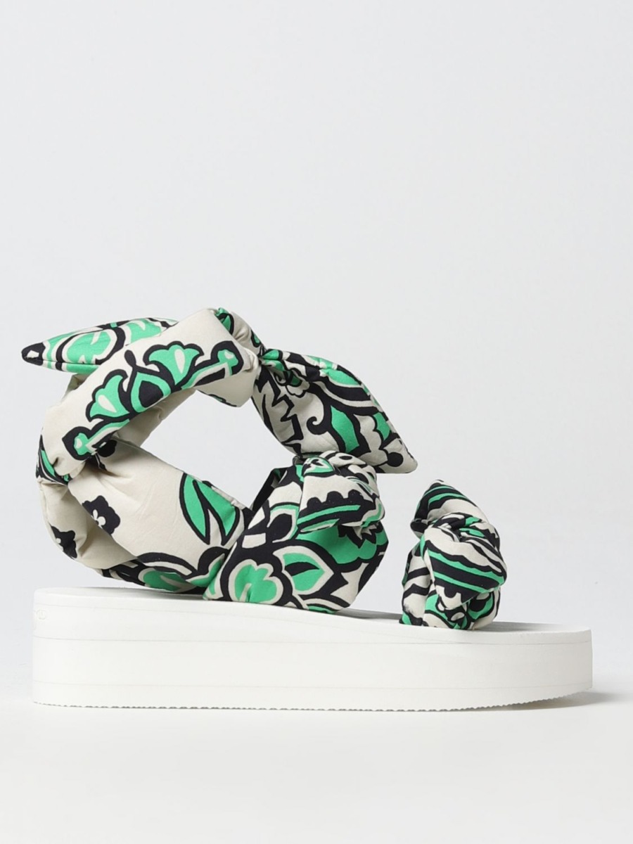 Redv - Green Flat Sandals for Woman from Giglio GOOFASH