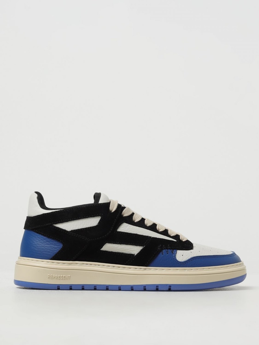 Represent Men Trainers in Blue from Giglio GOOFASH