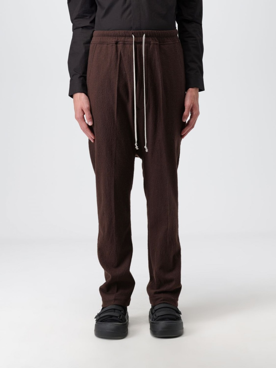 Rick Owens Brown Trousers Giglio GOOFASH