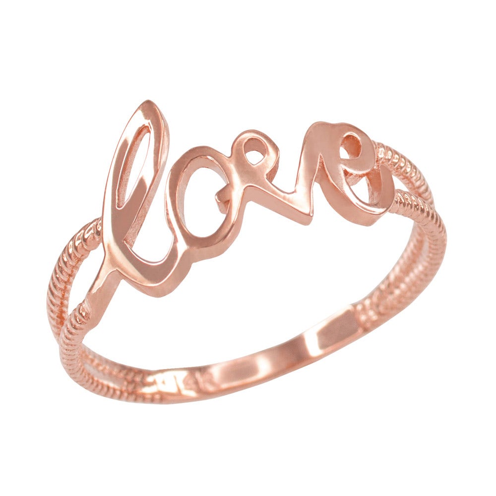 Ring in Rose from Gold Boutique GOOFASH