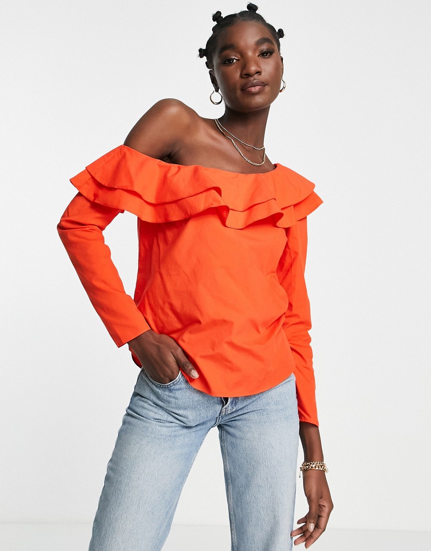 River Island Blouse in Red Asos GOOFASH
