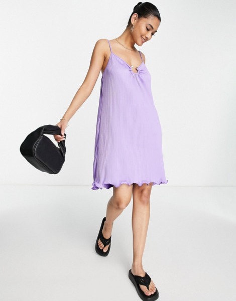 River Island - Lady Mini Dress in Purple Asos GOOFASH