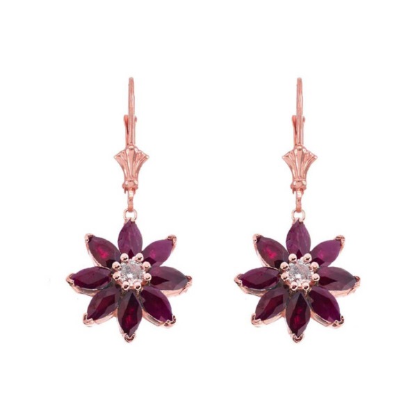Rose Earrings - Gold Boutique GOOFASH