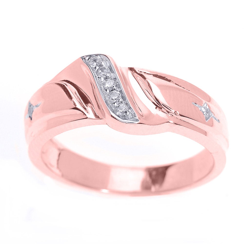 Rose - Men's Wedding Ring - Gold Boutique GOOFASH