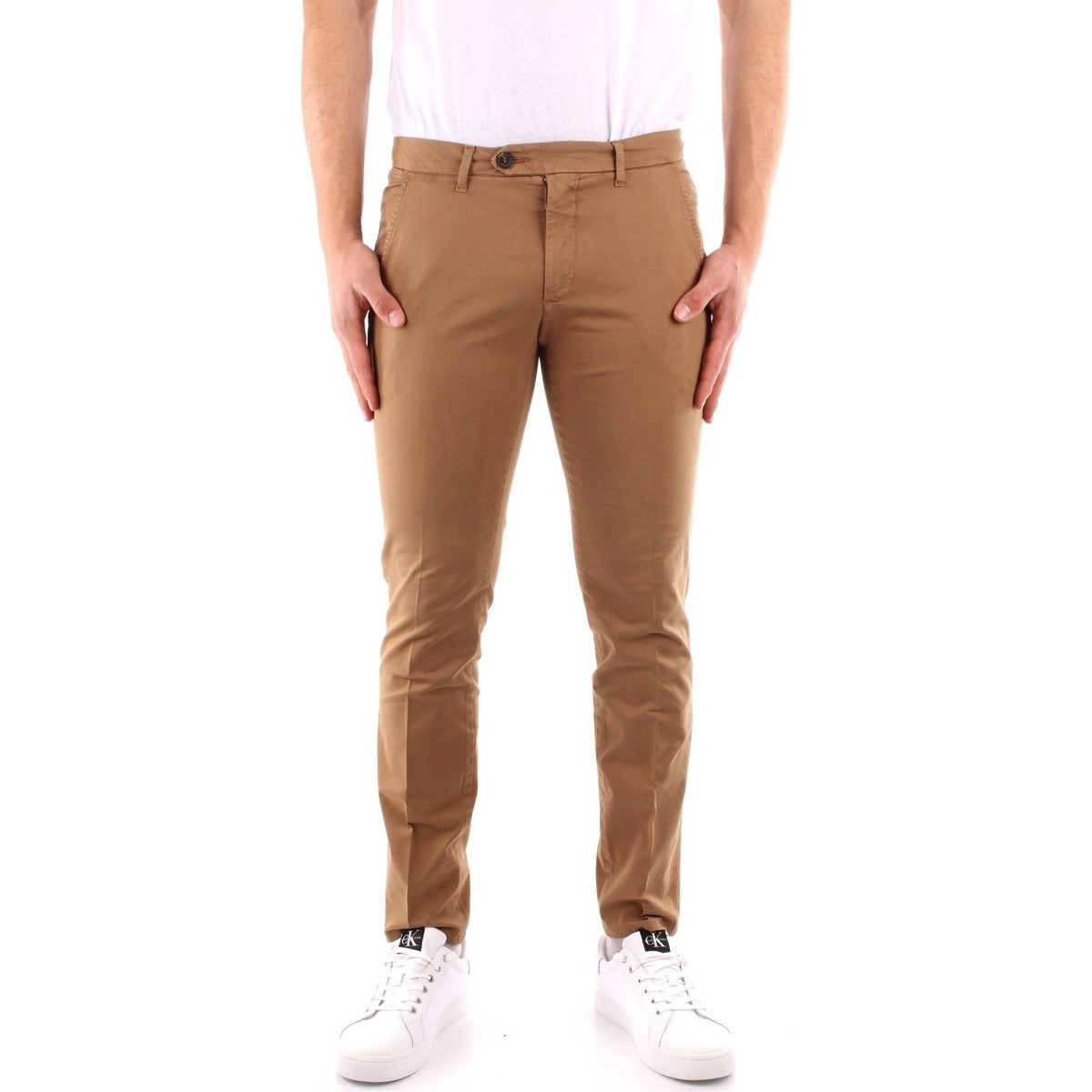 Roy Rogers - Chino Pants in Beige - Spartoo GOOFASH