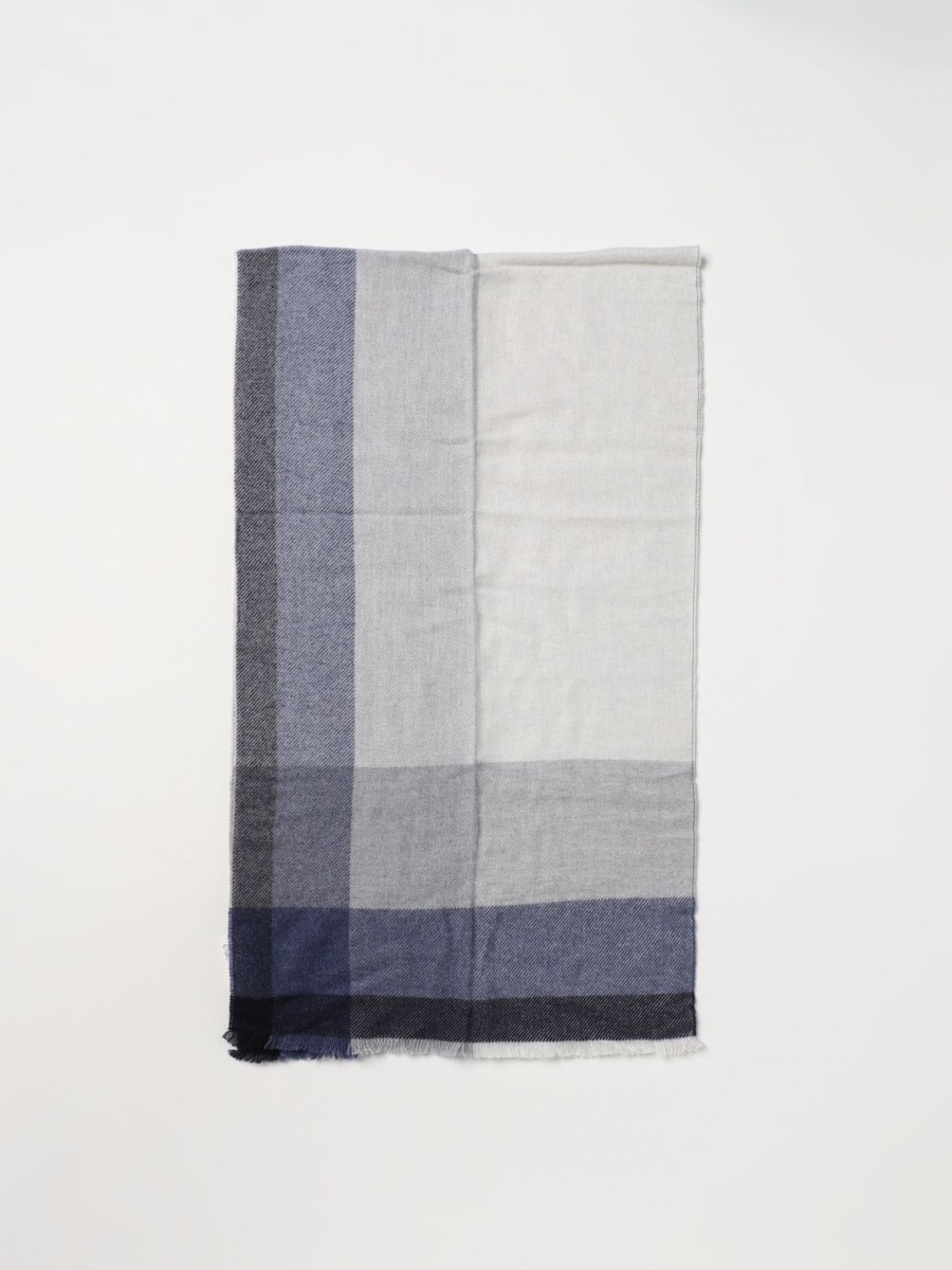 Scarf Blue for Men from Giglio GOOFASH