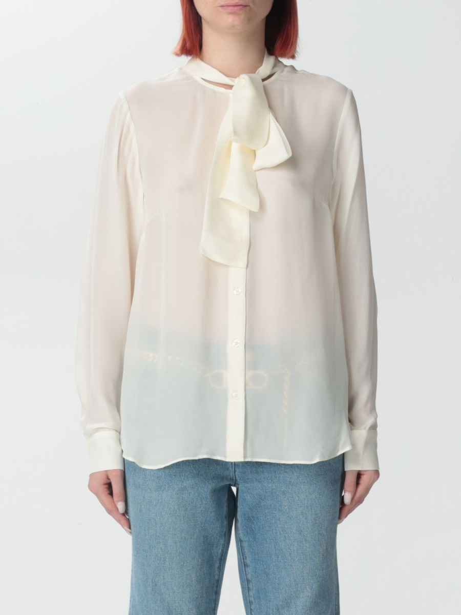 Shirt in Ivory for Women at Giglio GOOFASH