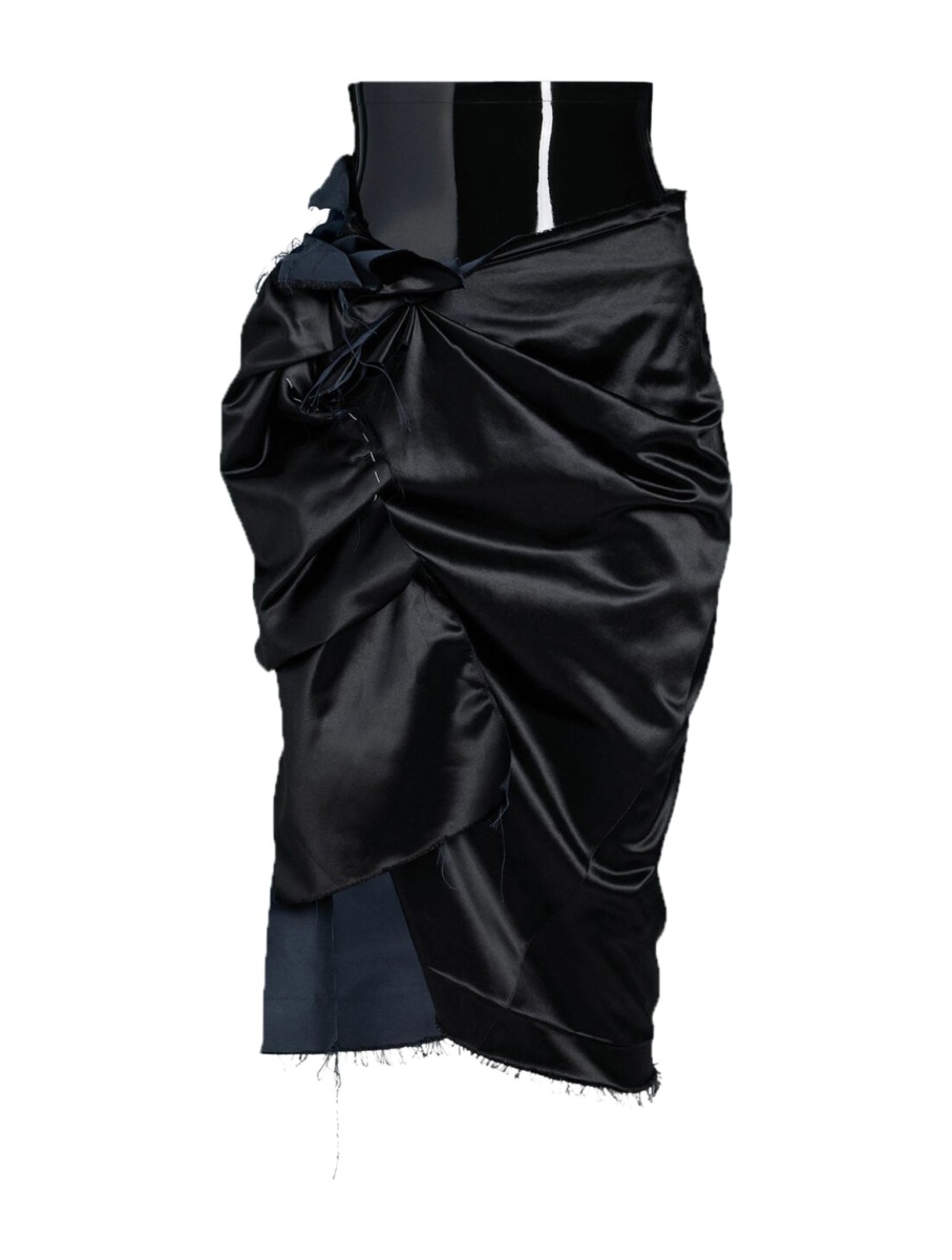 Skirt - Black - Maison Margiela - Woman - Suitnegozi GOOFASH
