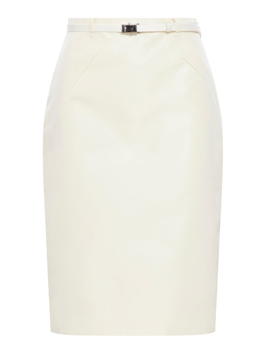 Skirt - White - Prada - Ladies - Suitnegozi GOOFASH