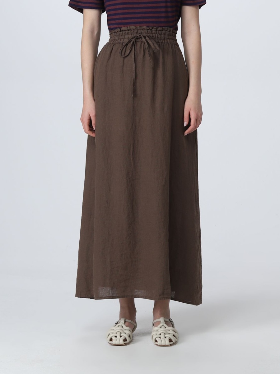 Skirt in Brown for Women by Giglio GOOFASH