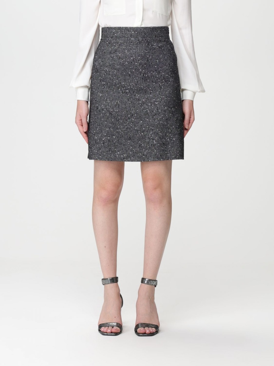 Skirt in Grey - Giglio - Hugo Boss GOOFASH