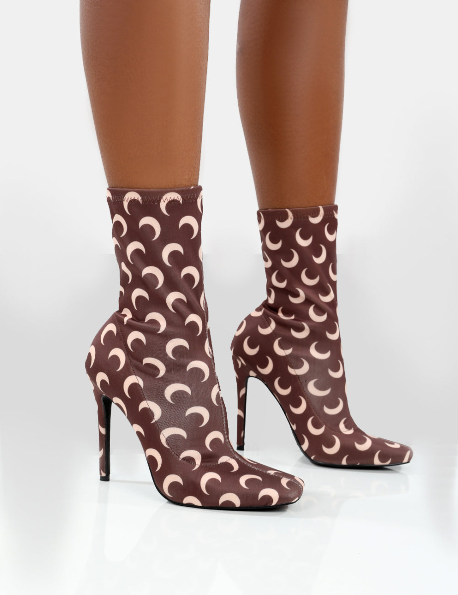 Sock Boots in Print Public Desire Woman GOOFASH