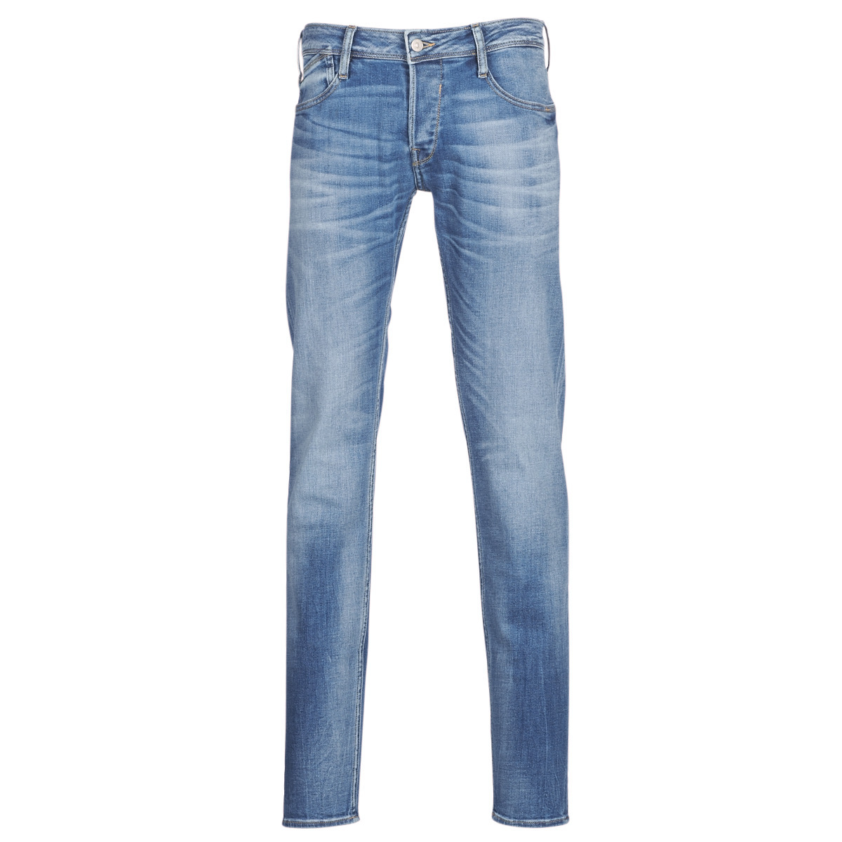 Spartoo - Gent Skinny Jeans in Blue - Le Temps des Cerises GOOFASH