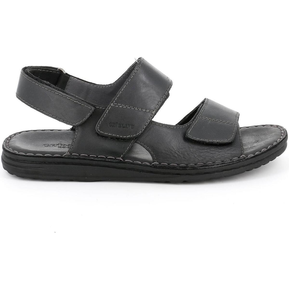 Spartoo Gents Black Sandals from Grunland GOOFASH