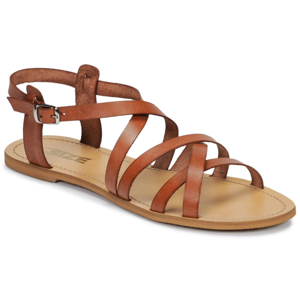 Spartoo - Ladies Brown Sandals by So Size GOOFASH