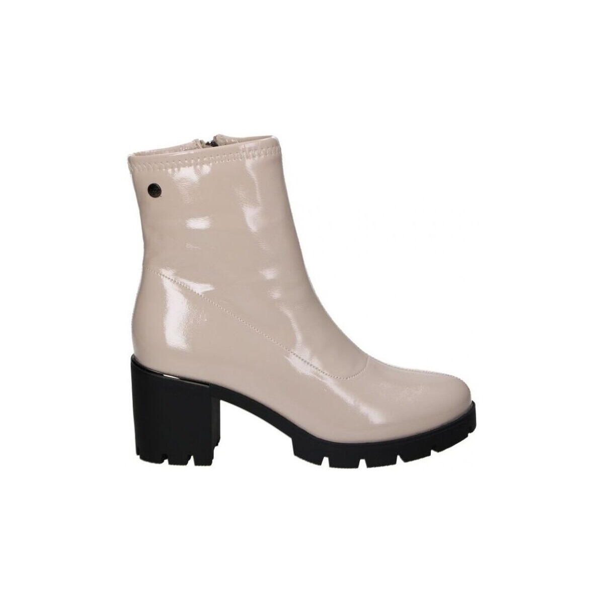 Spartoo - Lady Beige Ankle Boots from Isteria GOOFASH
