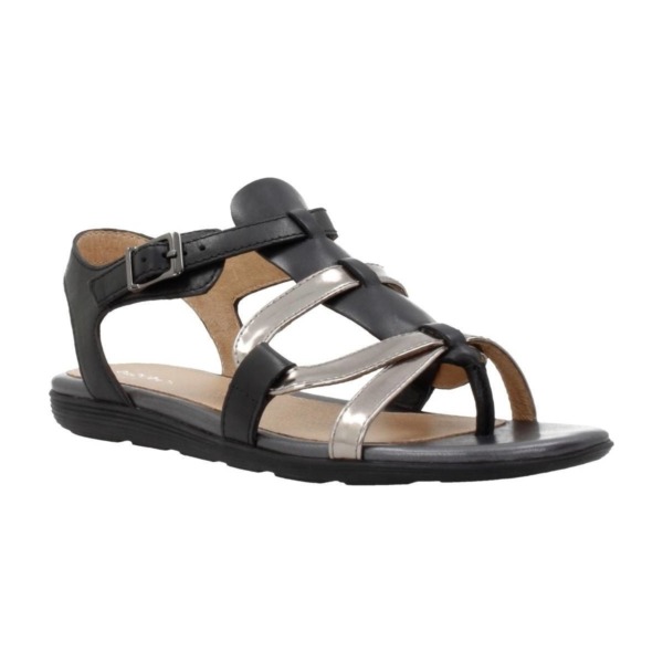 Spartoo - Lady Sandals Black by Stonefly GOOFASH