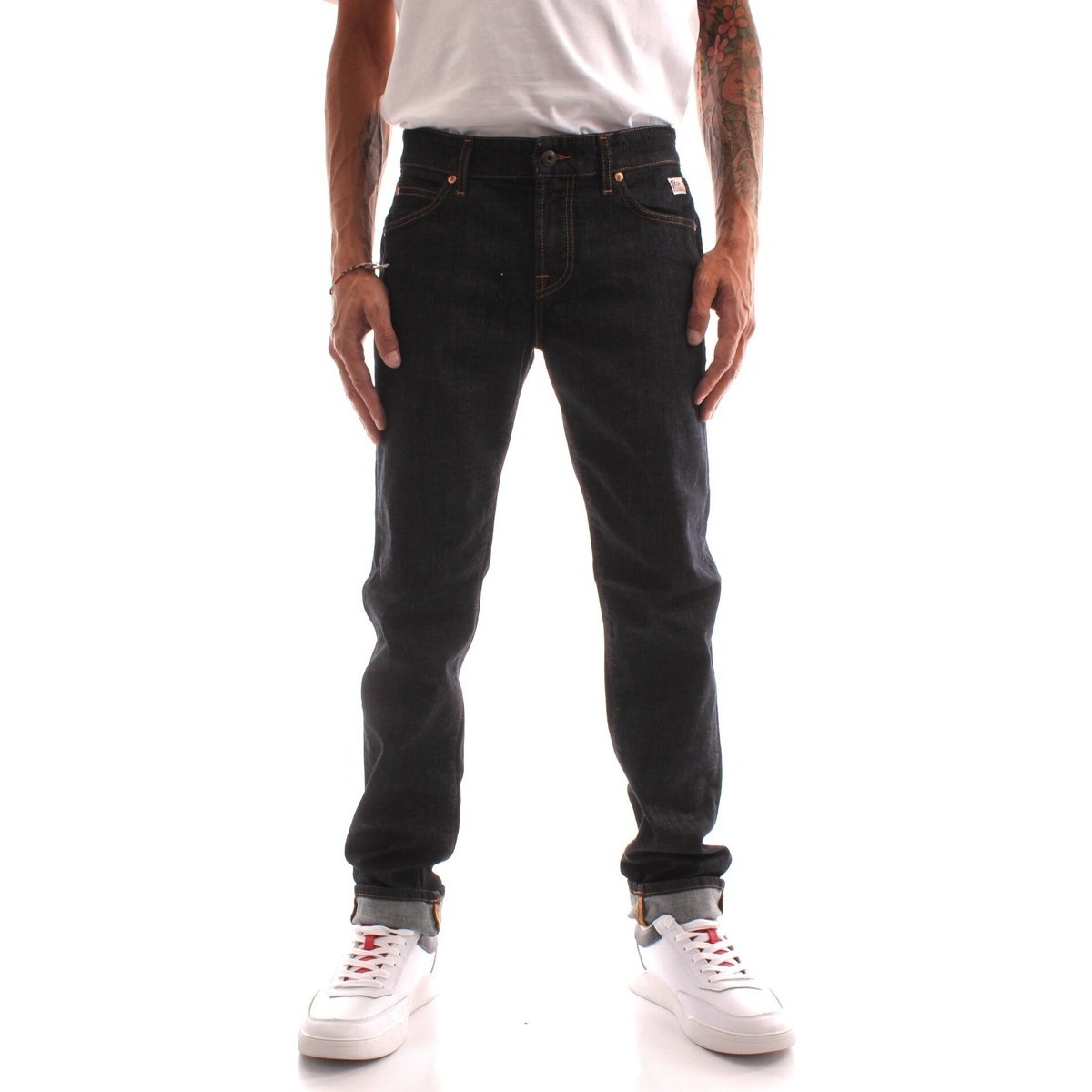 Spartoo - Man Skinny Jeans Blue by Roy Rogers GOOFASH