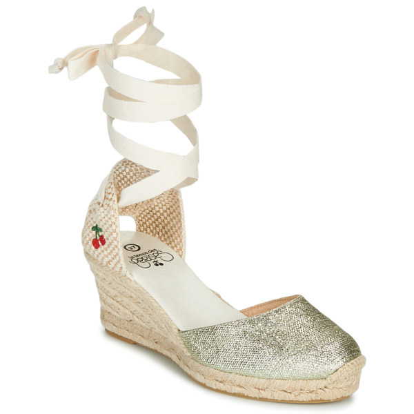 Spartoo - Sandals in Gold for Woman by Le Temps des Cerises GOOFASH