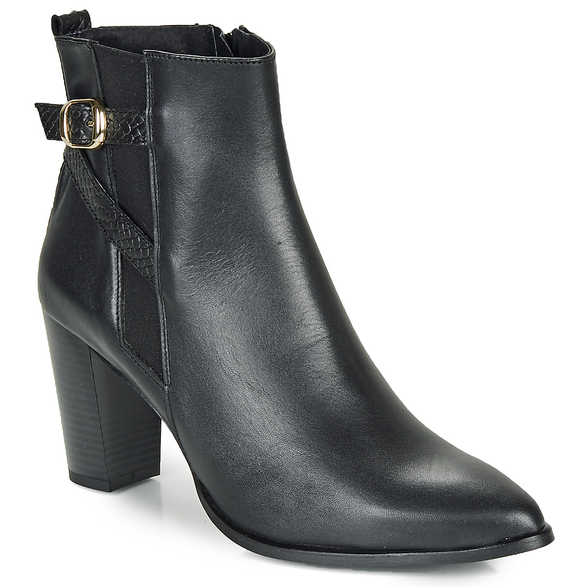 Spartoo - Woman Ankle Boots Black by So Size GOOFASH