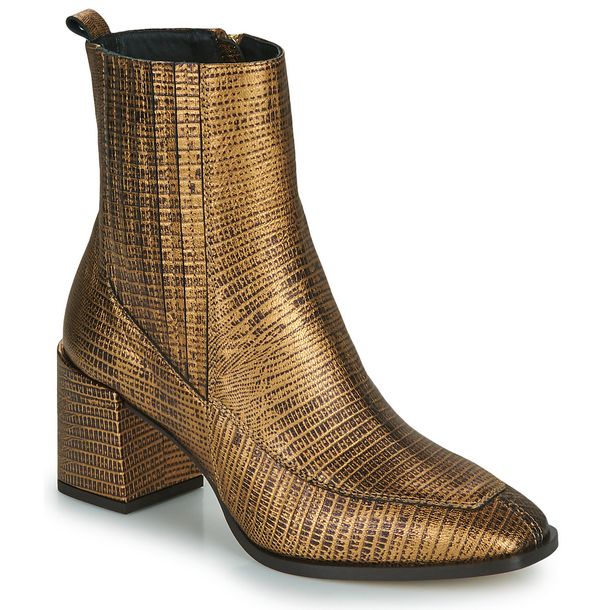 Spartoo - Woman Ankle Boots - Gold - Fericelli GOOFASH