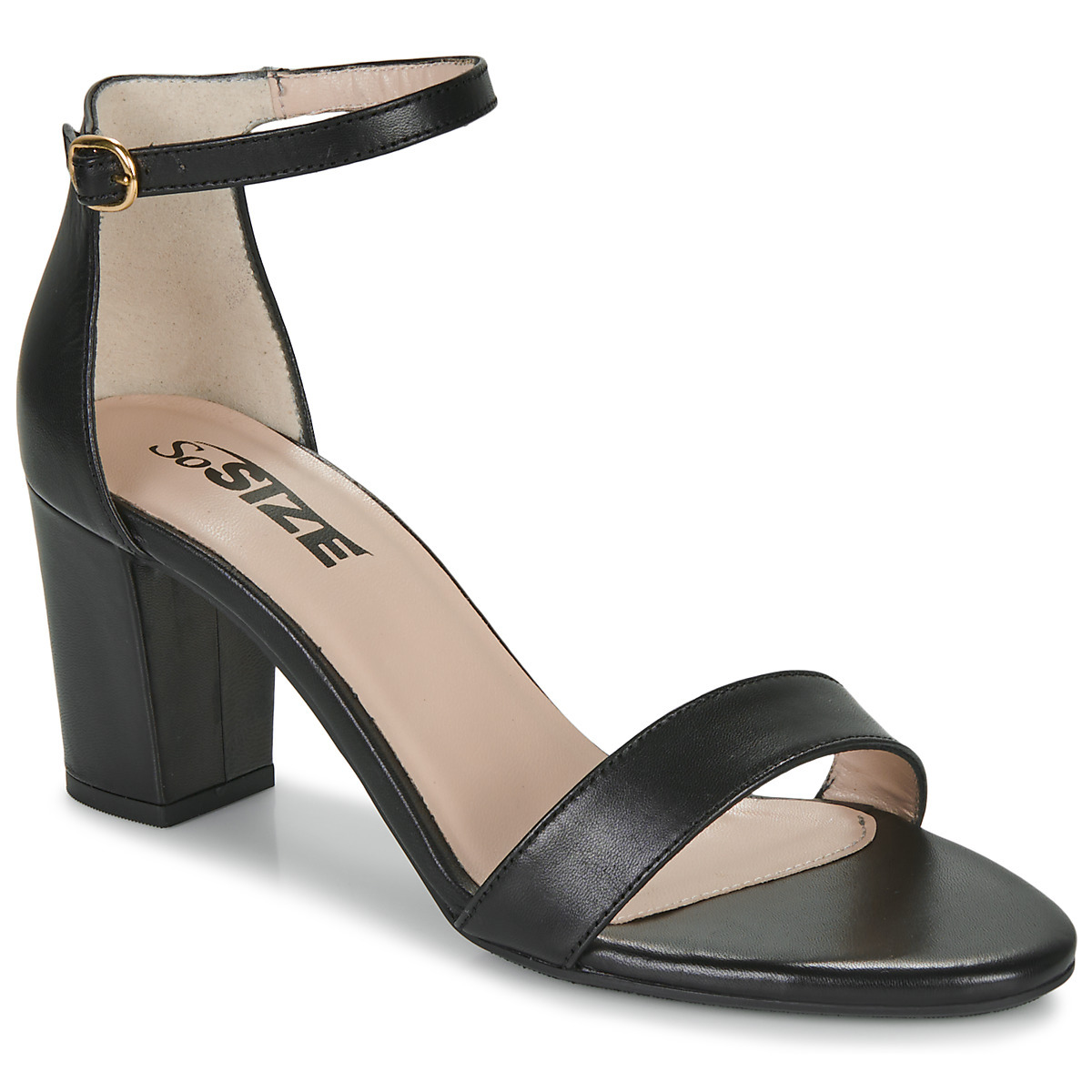 Spartoo Womens Black Sandals from So Size GOOFASH