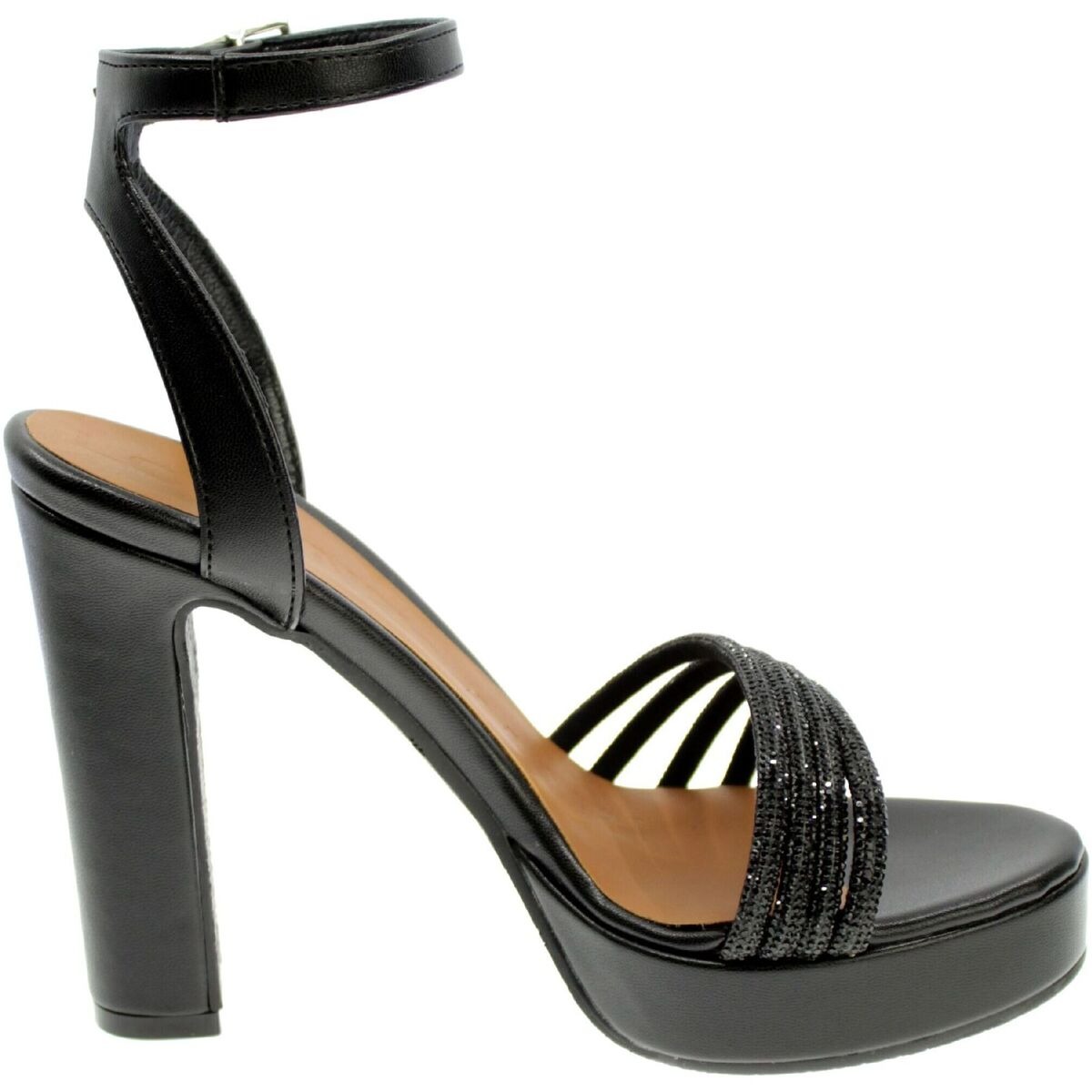 Spartoo - Womens Sandals Black - Lorenzo Mari GOOFASH