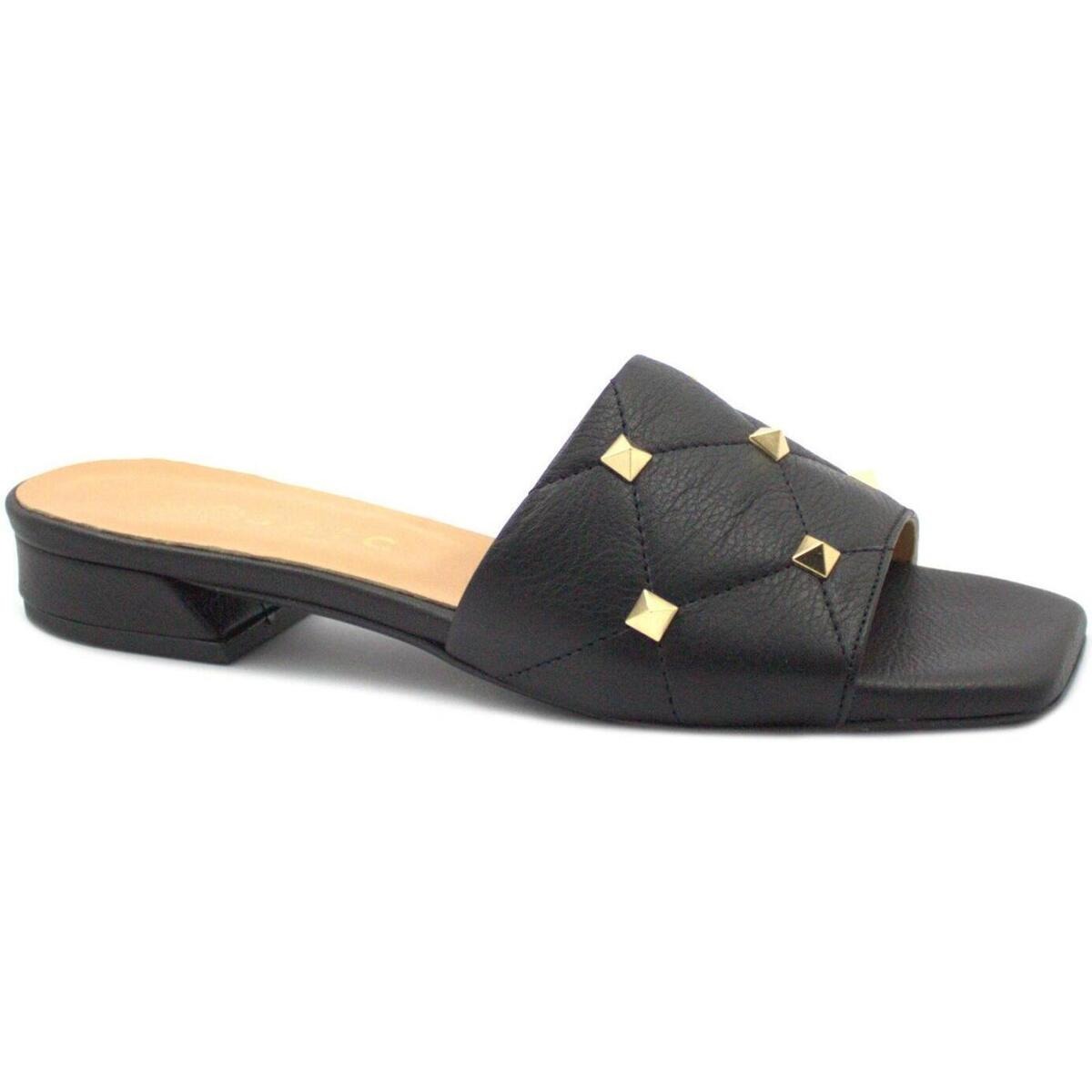 Spartoo - Womens Slippers Black from Mosaic GOOFASH