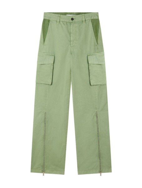Stella McCartney Womens Cargo Trousers Green - Suitnegozi GOOFASH