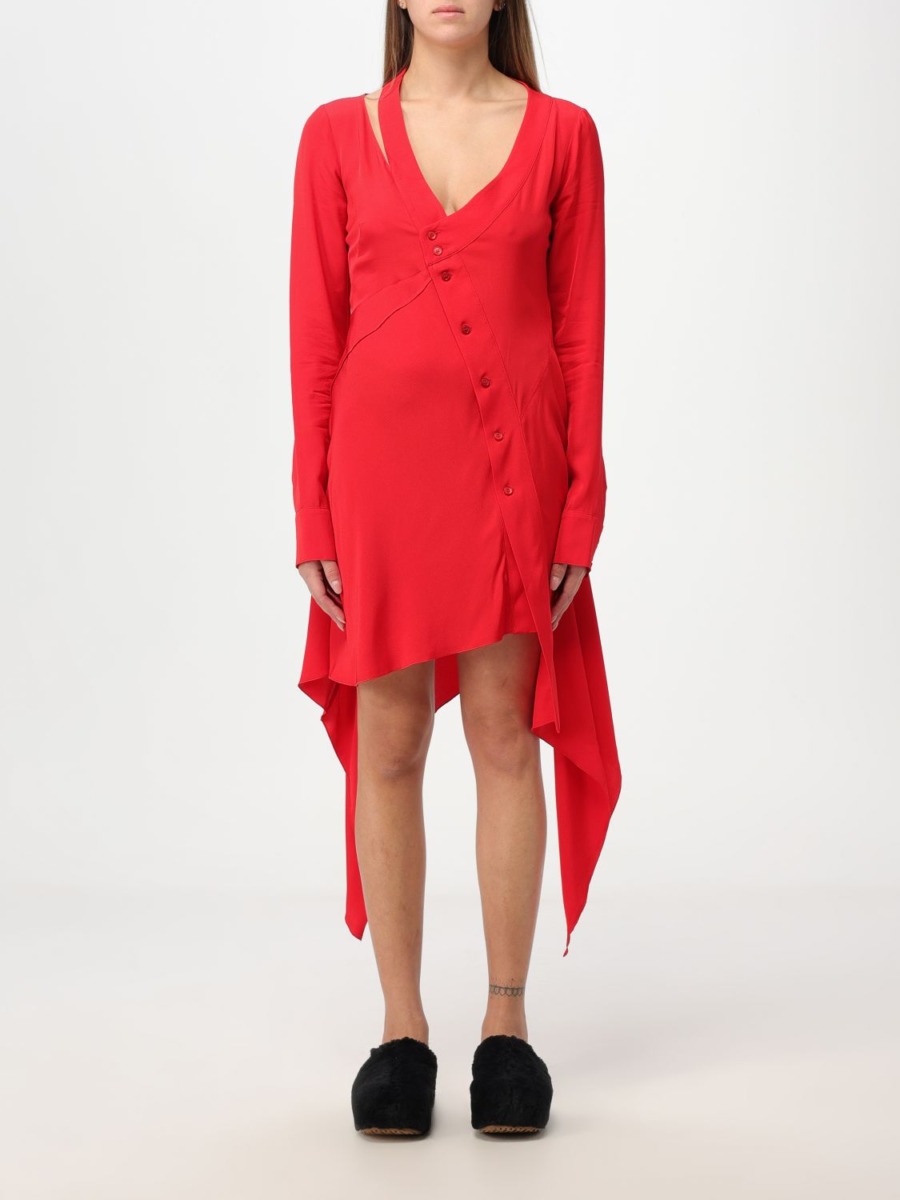 Stella McCartney Womens Dress Red from Giglio GOOFASH