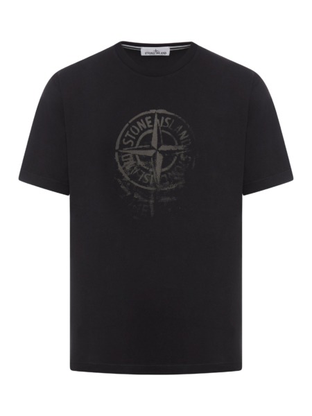 Stone Island - Gents T-Shirt - Black - Suitnegozi GOOFASH