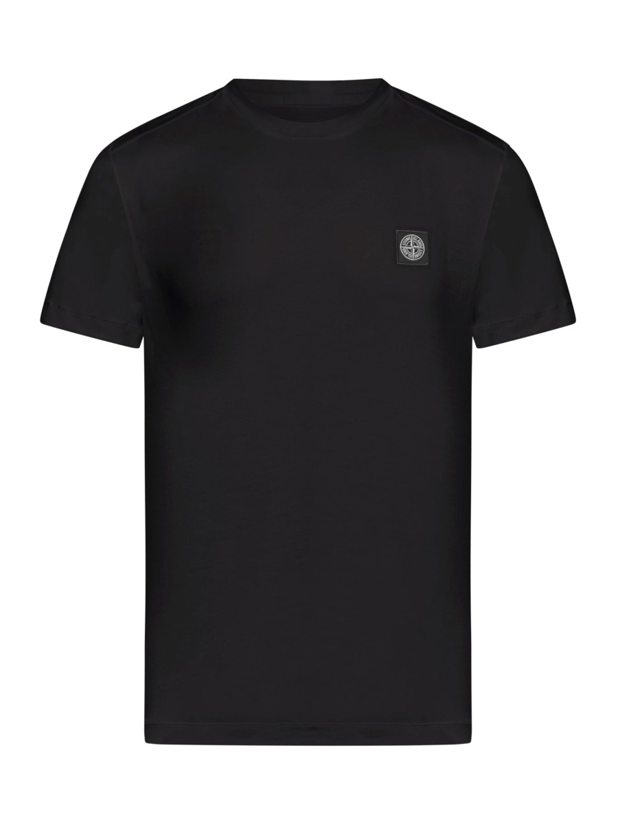 Stone Island - Men T-Shirt in Black - Suitnegozi GOOFASH
