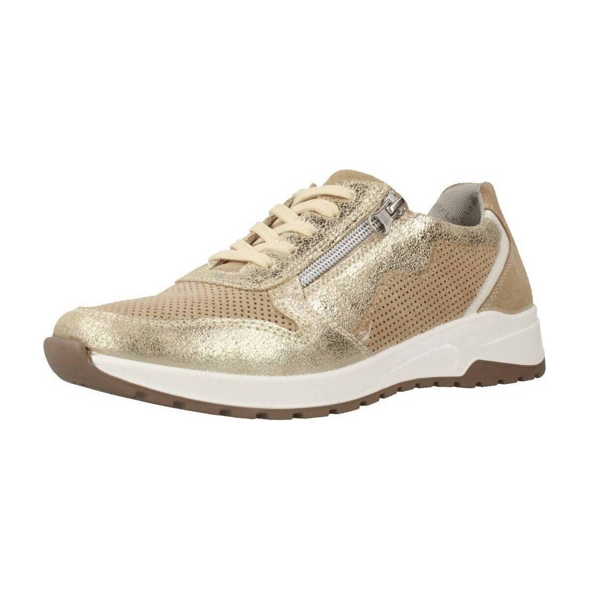 Stonefly - Lady Sneakers Gold from Spartoo GOOFASH