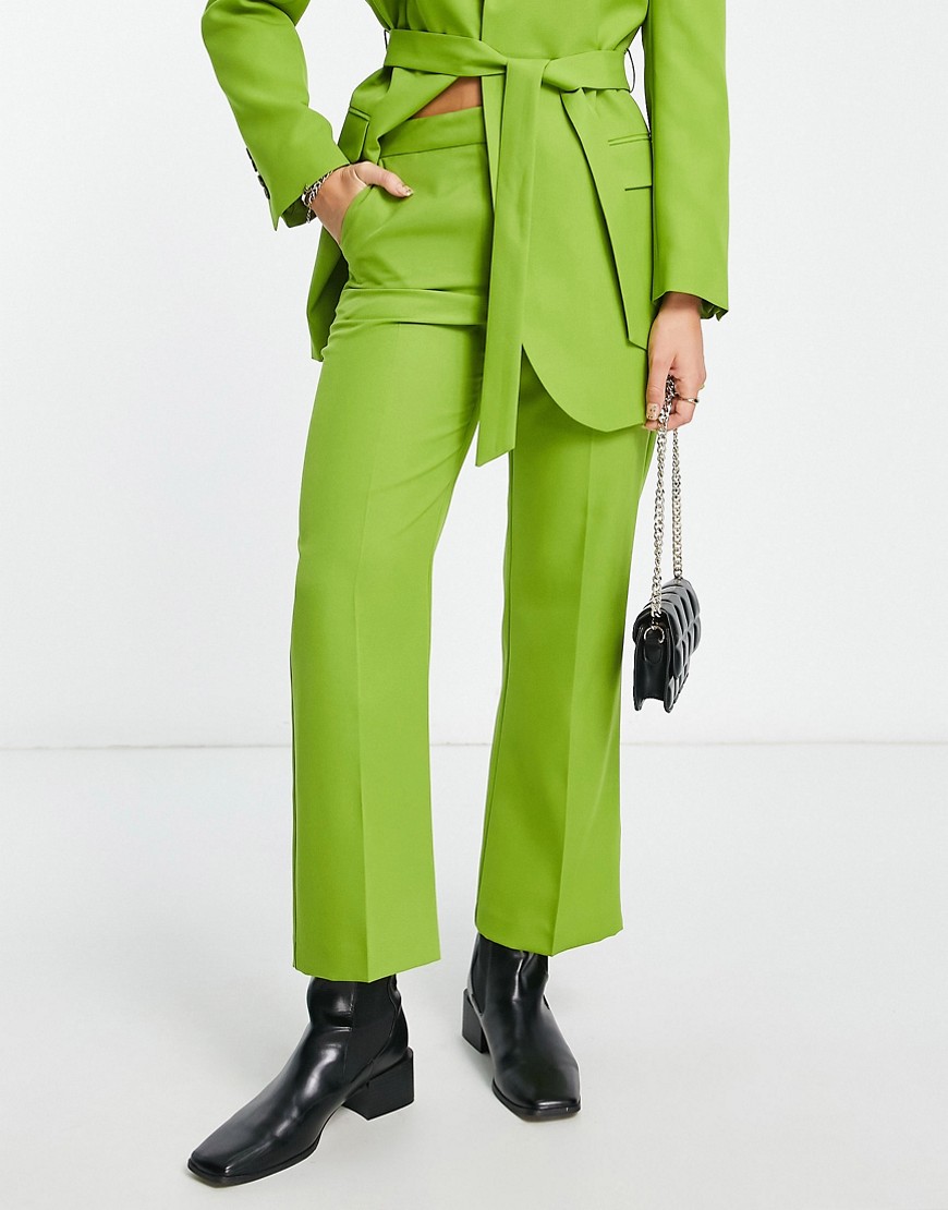 Suit Trousers Green Asos Ladies GOOFASH