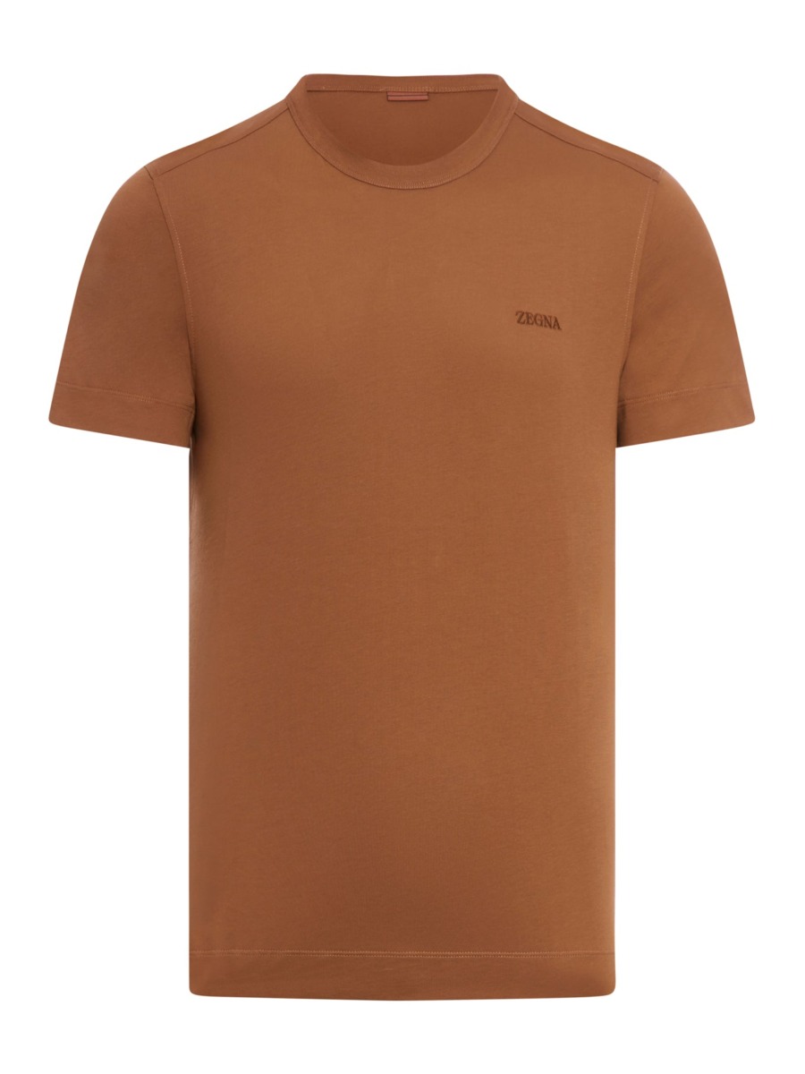 Suitnegozi - Brown T-Shirt for Man from Zegna GOOFASH