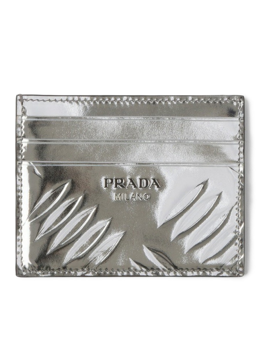 Suitnegozi Gent Grey Card Holder by Prada GOOFASH