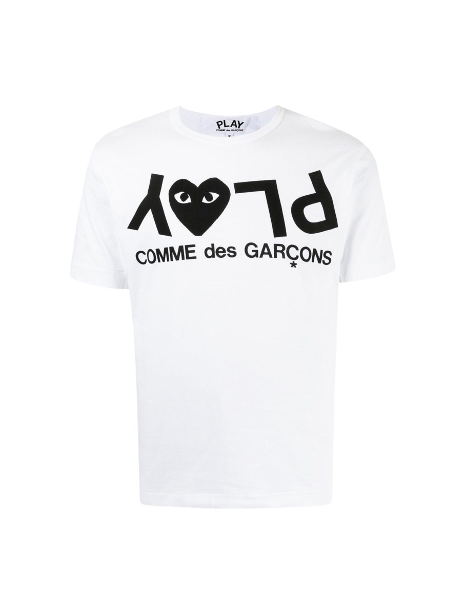 Suitnegozi - Gent T-Shirt in White - Comme Des Garcons GOOFASH