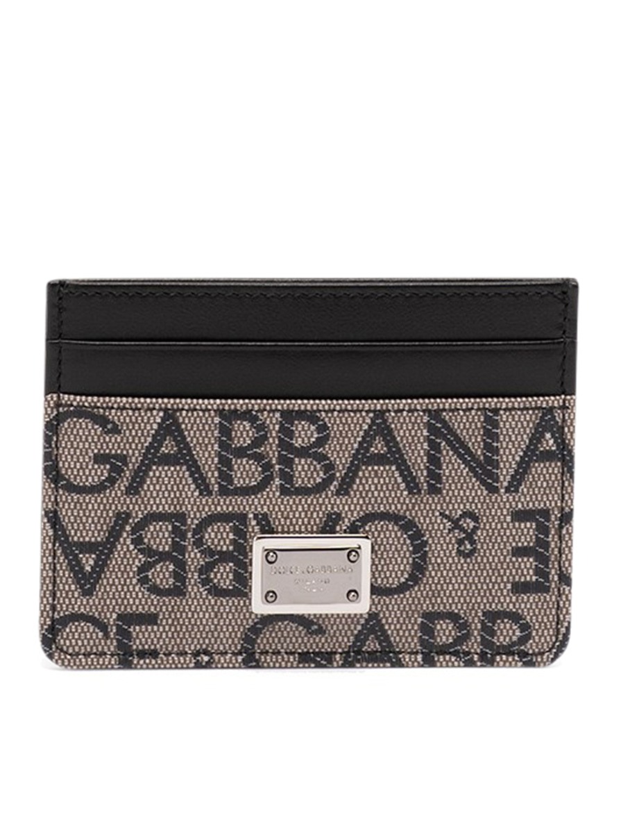 Suitnegozi Gents Card Holder Brown from Dolce & Gabbana GOOFASH
