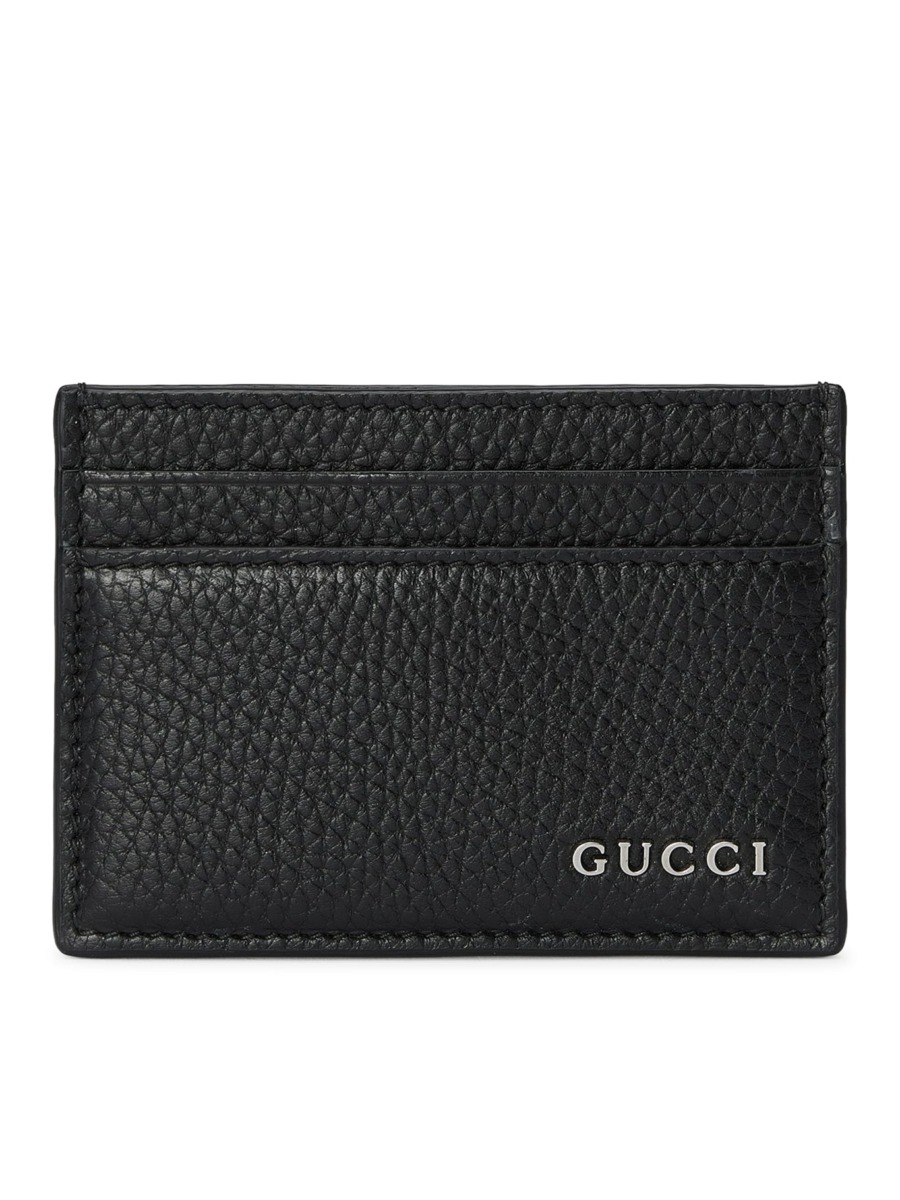 Suitnegozi Man Black Card Holder by Gucci GOOFASH