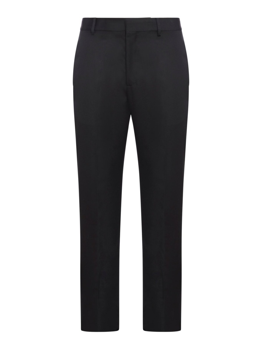 Suitnegozi - Man Trousers in Black GOOFASH