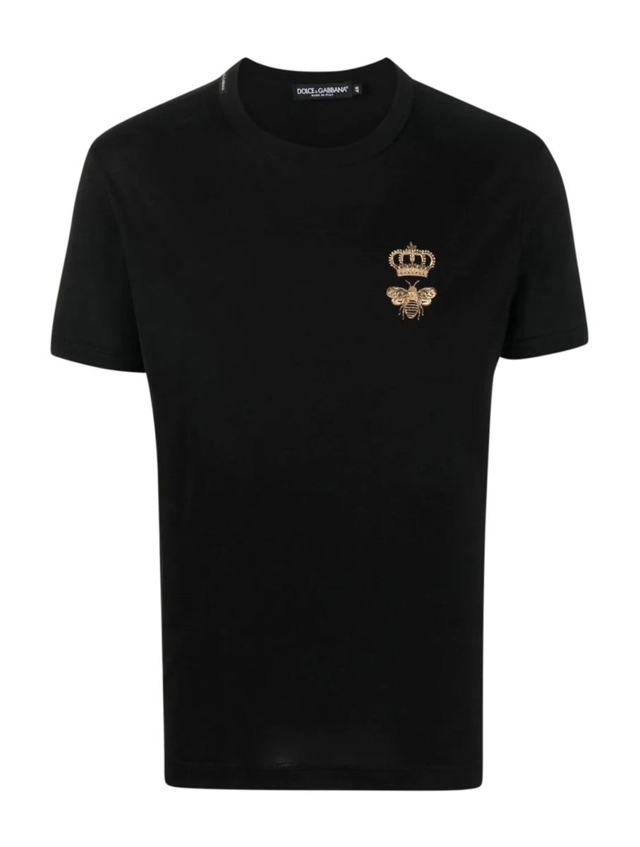 Suitnegozi - Men T-Shirt in Black - Dolce & Gabbana GOOFASH