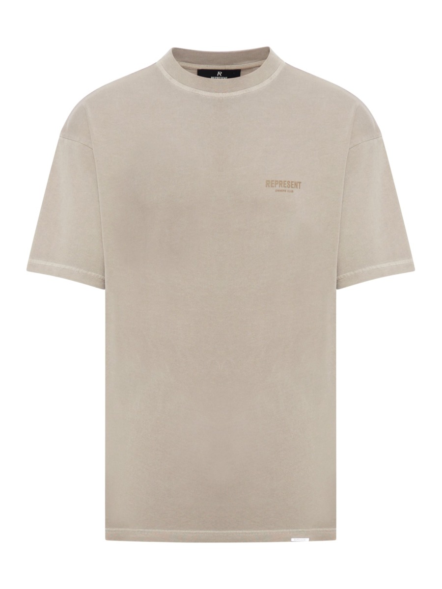 Suitnegozi - Mens T-Shirt - White - Represent GOOFASH